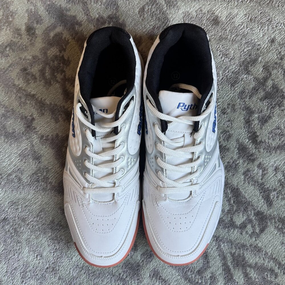 Python Deluxe Racquetball Indoor Mid White Sneake… - image 4